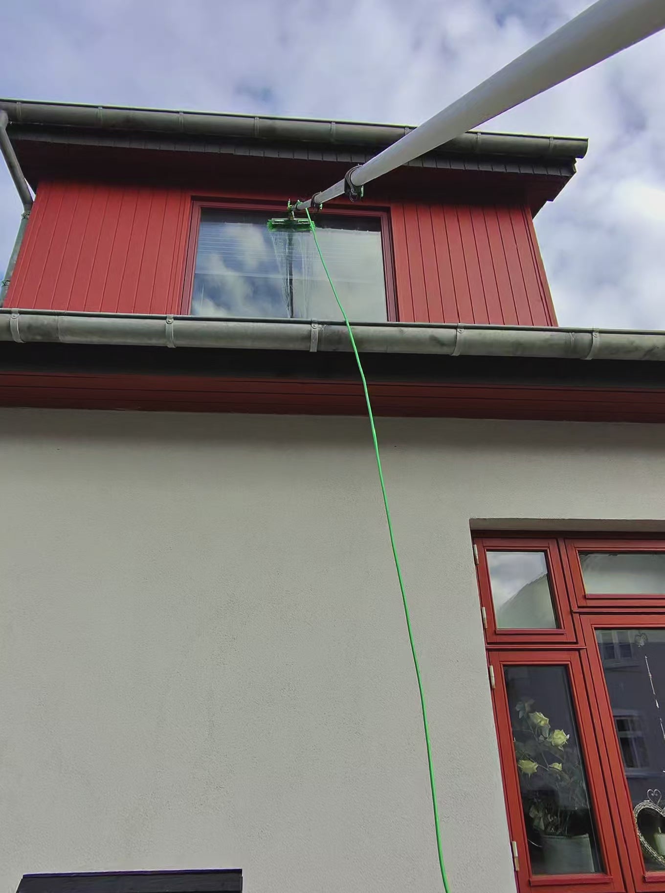 Vinduesvask med rentvandsanlæg